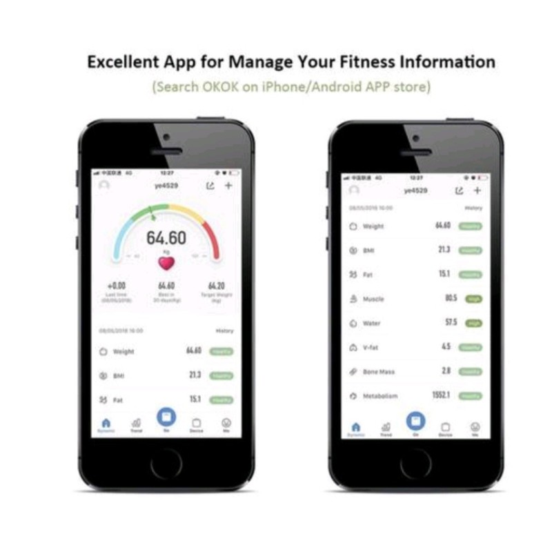 ترازو دیجیتال هوشمند (وزن و چربی)